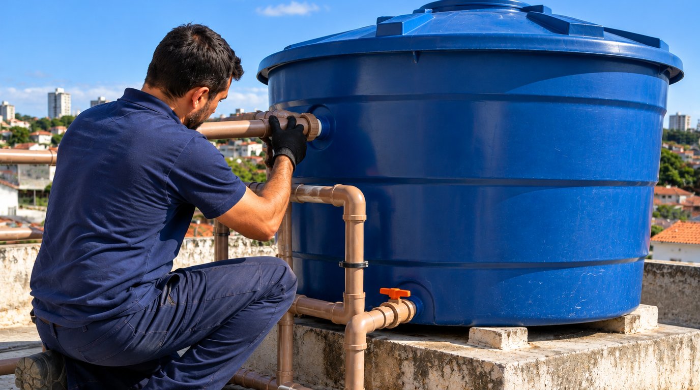 Serviço em caixa d'água em Recife‑PE